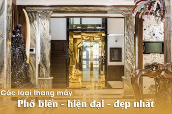 Các loại thang máy phổ biến, hiện đại và đẹp nhất 2025