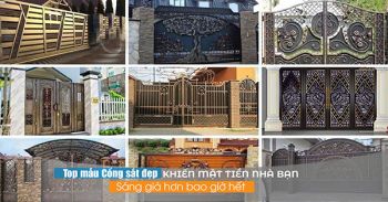Top mẫu cổng sắt đẹp khiến mặt tiền nhà bạn “sáng giá” hơn bao giờ hết