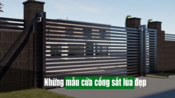 Cập nhật những mẫu cửa cổng sắt lùa đẹp và sang trọng