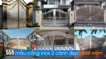 Khám phá 555 mẫu cổng inox 2 cánh đẹp nhất năm 2025