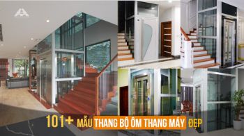 101+ Mẫu thang bộ ôm thang máy đẹp, tiện lợi [Update 2025]