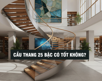 Cầu thang 25 bậc có tốt không? Lời khuyên cho gia chủ