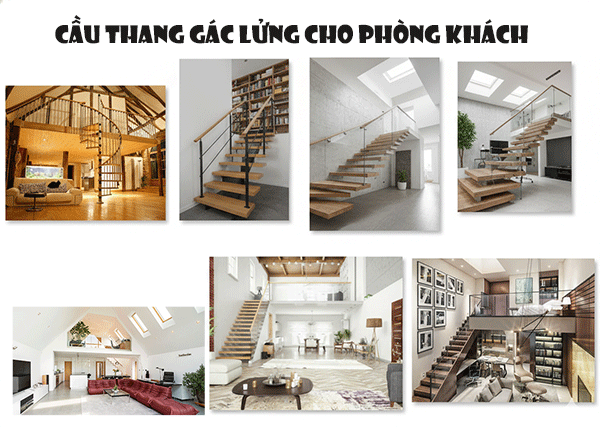 Lý do nên chọn cầu thang gác lửng cho phòng khách nhà bạn