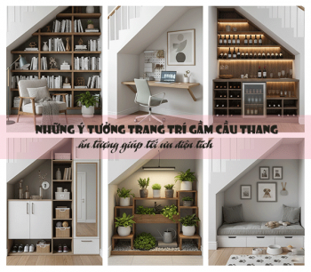Gợi ý những ý tưởng trang trí gầm cầu thang ấn tượng và độc đáo