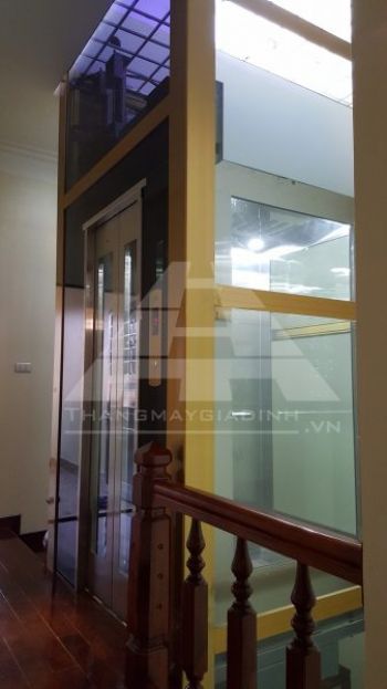 Lắp đặt thang máy tại đường Thái Thịnh, quận Đống Đa, Hà Nội.