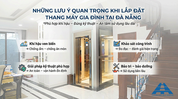 Thang máy gia đình tại Đà Nẵng: Giải pháp an toàn & hiện đại