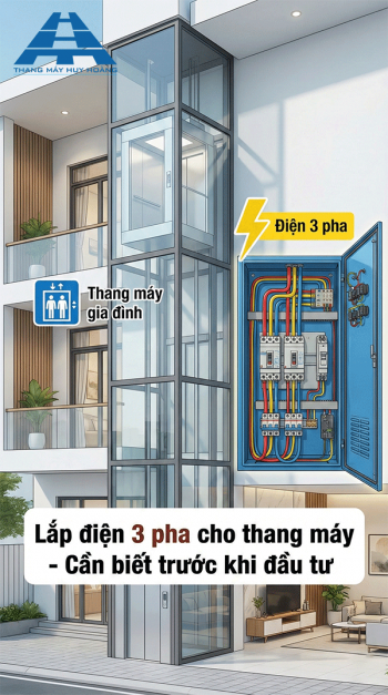 Lắp điện 3 pha cho thang máy – Hướng dẫn chi tiết từng bước từ A-Z