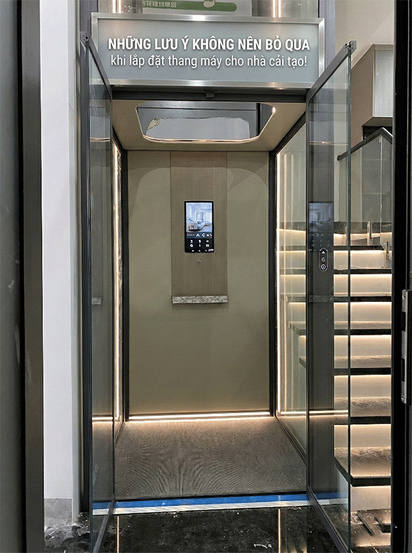 Những lưu ý không nên bỏ qua khi lắp đặt thang máy cho nhà cải tạo!
