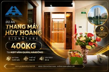 Dự Án Thang Máy Huy Hoàng Signature 400kg Tại KĐT Văn Quán, Hà Đông 