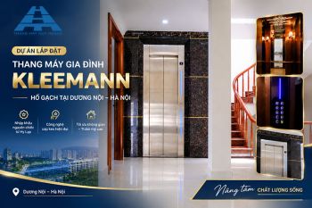 Dự án lắp đặt thang máy gia đình Kleemann hố gạch tại Dương Nội - Hà Nội
