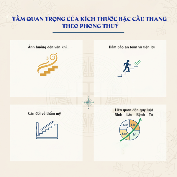 tầm quan trọng của kích thước bậc cầu thang