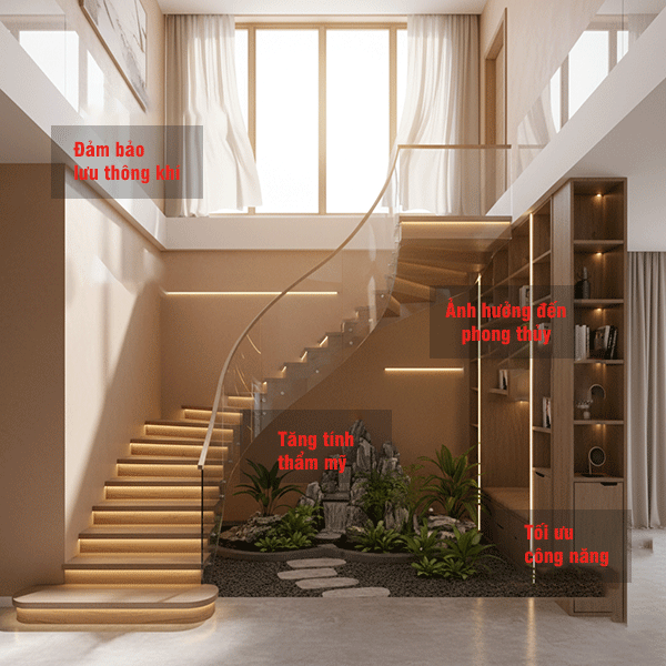 vì sao cần chú trọng đến vị trí đặt cầu thang