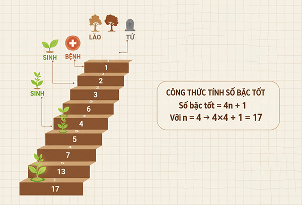 hiểu đúng cách chia cầu thang 17 bậc