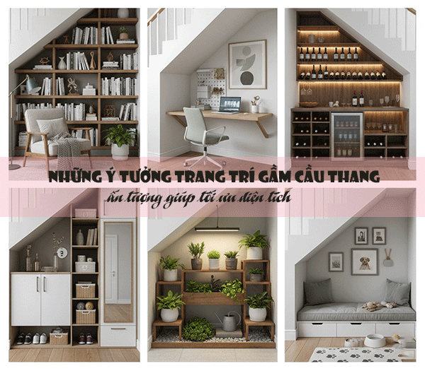 trang trí gầm cầu thang
