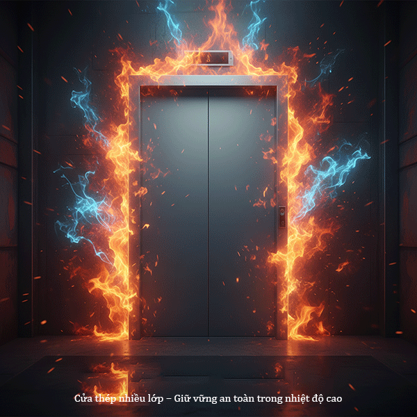 cấu tạo cửa chống cháy thang máy