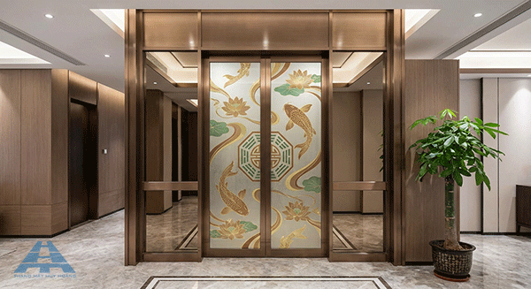 mẫu hoa văn cửa thang máy phong thuỷ