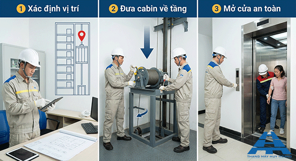 quy trình cứu hộ khi thang máy mất điện