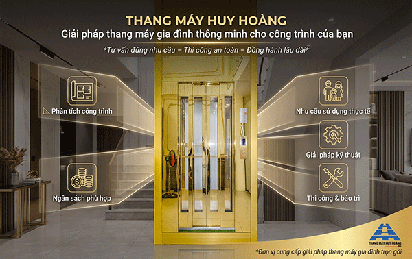 thang máy huy hoàng giải pháp thang máy gia đình tại đà nẵng