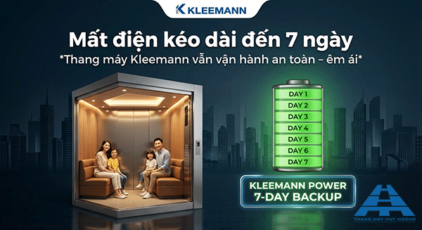 thang máy kleemann giải pháp an toàn khi mất điện