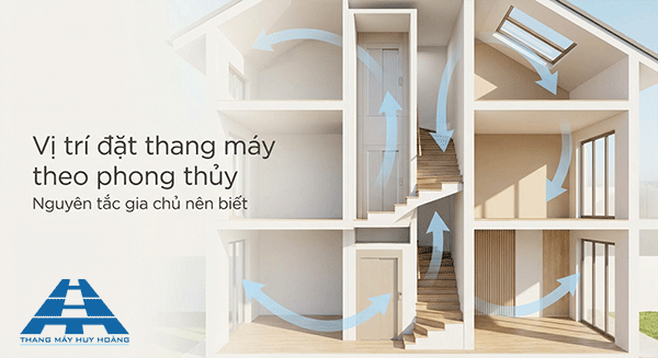 vị trí đặt thang máy theo phong thuỷ