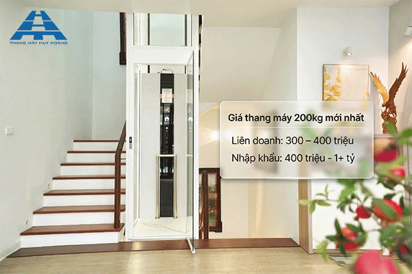 giá thang máy 200kg
