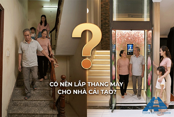 nhà cải tạo có nên lắp thang máy không
