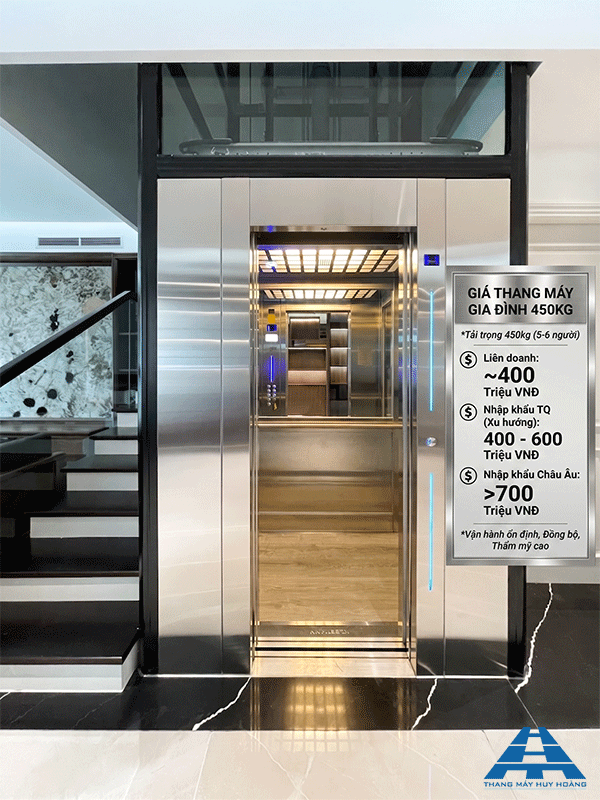 giá thang máy 450kg
