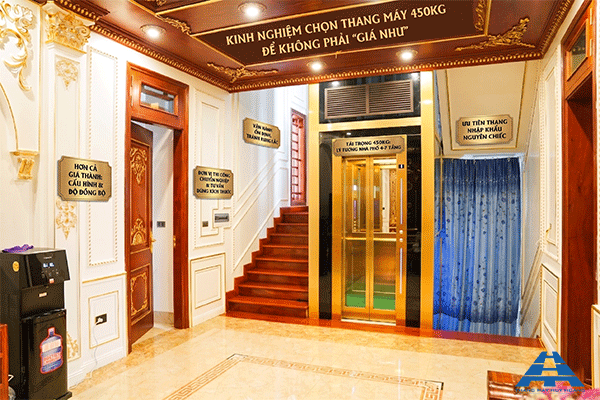 kinh nghiệm chọn thang máy 450kg
