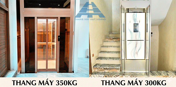 nên chọn thang máy gia đình 300kg hay 350kg