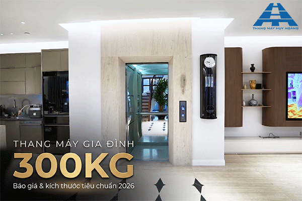 thang máy gia đình 300kg