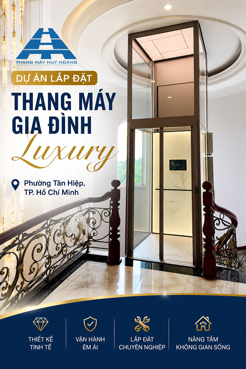Dự án lắp đặt thang máy gia đình Luxury tại Phường Tân Hiệp, TP. Hồ Chí Minh 13