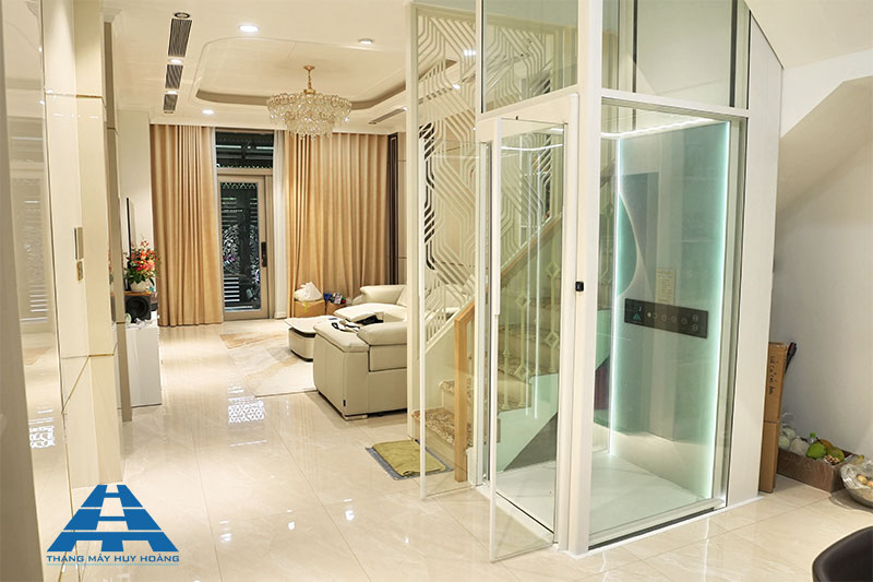 dự án thang máy huy hoàng luxury 320kg tại thủ đức 2