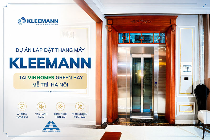 dự án thang máy kleemann vinhomes green bay hà nội