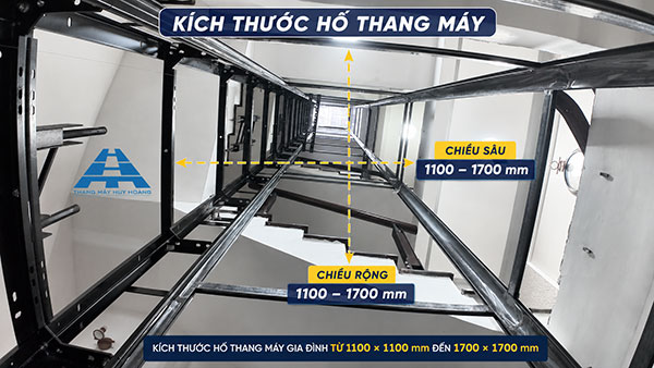 kích thước hố thang máy tiêu chuẩn