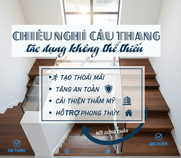 chiếu nghỉ cầu thang có tác dụng gì
