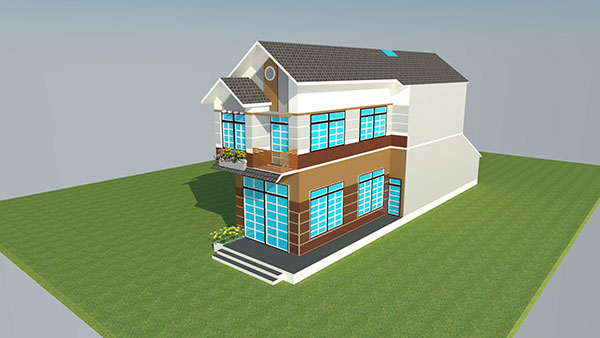 chi phí xây dựng nhà ống 2 tầng mái thái 5x20m