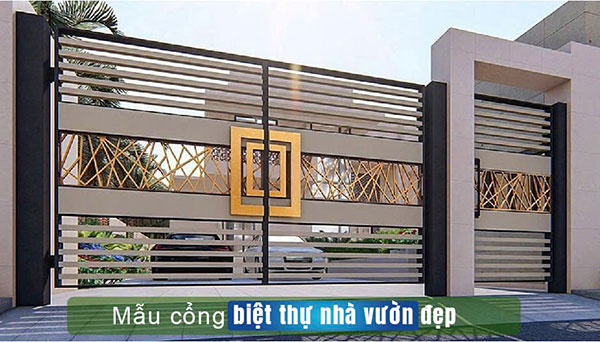 mẫu cổng biệt thự nhà vườn đẹp nhất hiện nay
