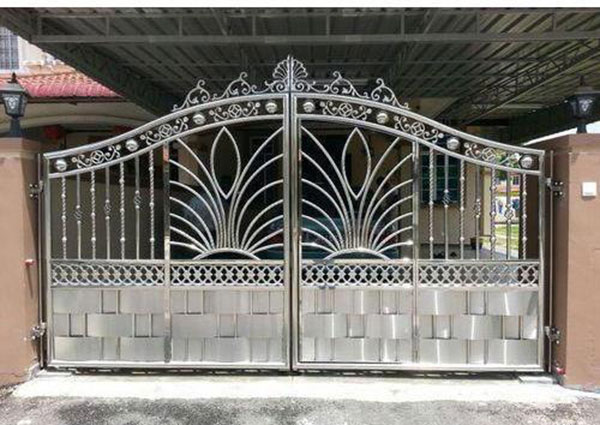 mẫu cổng inox 2 cánh đẹp nhất