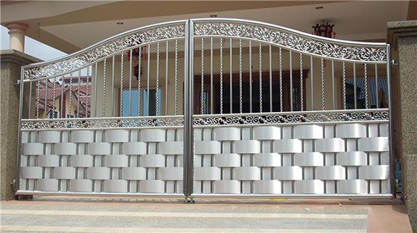 mẫu cổng inox 2 cánh đẹp