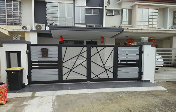 mẫu cổng inox 4 cánh đẹp mê ly