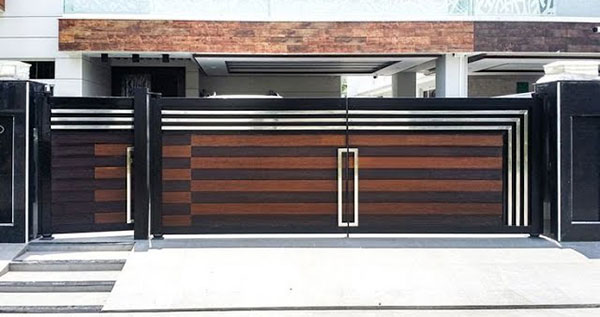 mẫu cổng inox hiện đại