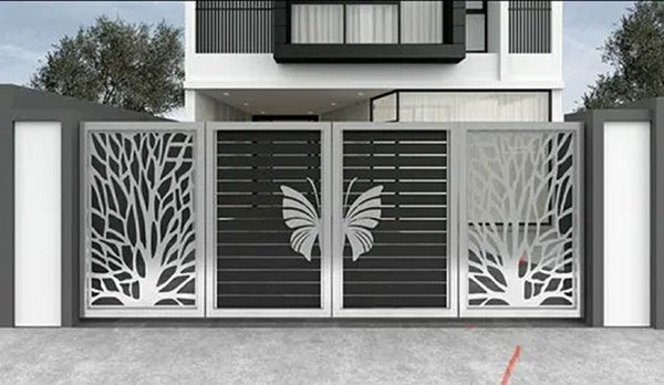 mẫu cổng inox đẹp mê ly