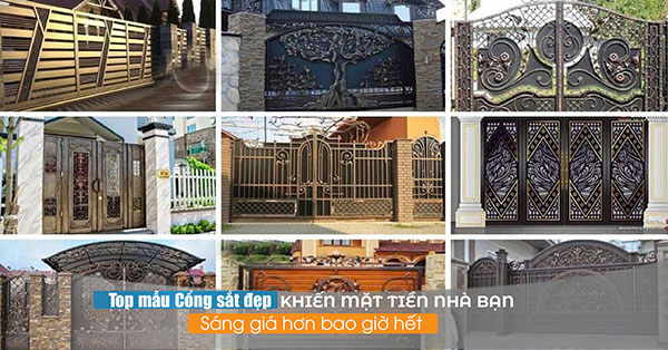 mẫu cổng sắt đẹp