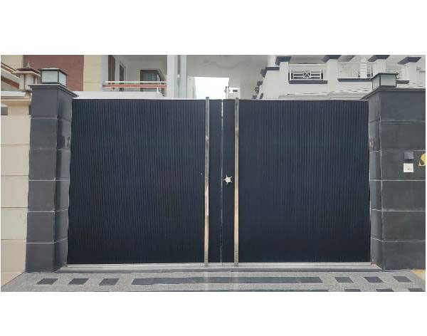 mẫu cổng sắt hộp 2 cánh đẹp