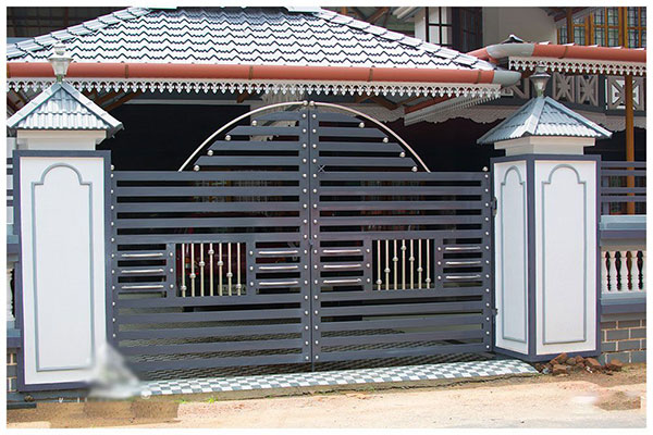 mẫu cổng nhà phố 5m theo mệnh