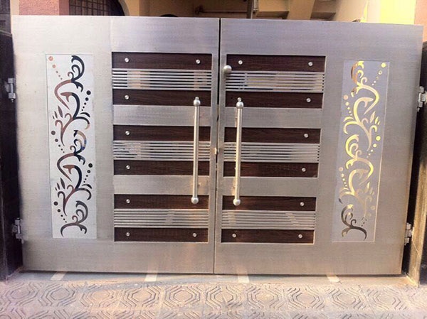 Mẫu cửa cổng sắt 2 cánh cắt cnc