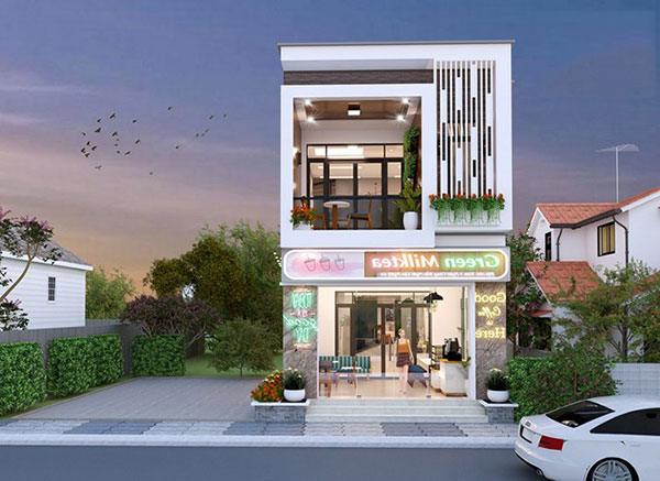 mẫu nhà 2 tầng đẹp giá 1 tỷ vừa ở vừa kinh doanh