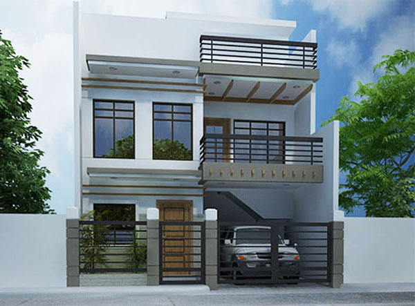 mẫu nhà 2 tầng đẹp giá 1 tỷ hiện đại