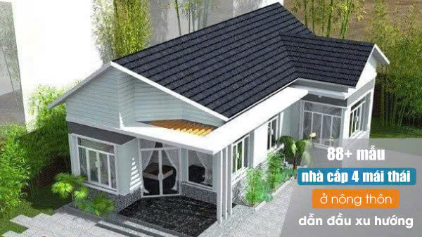 mẫu nhà cấp 4 mái thái ở nông thôn