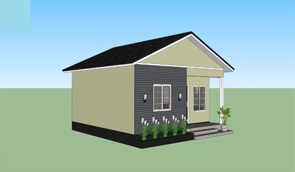 mẫu nhà ống 1 tầng nông thôn truyền thống